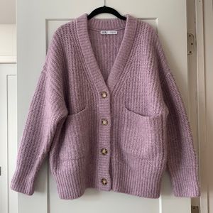 Zara Oversized Cardigan Sweater